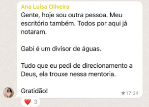 Depoimento de mentorada Imperius 6